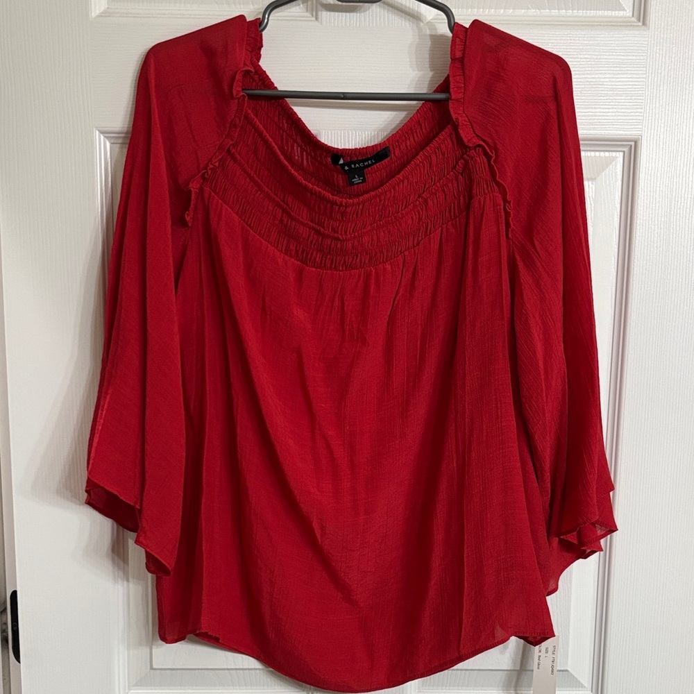 Zac & Rachel Vibrant Red Blouse